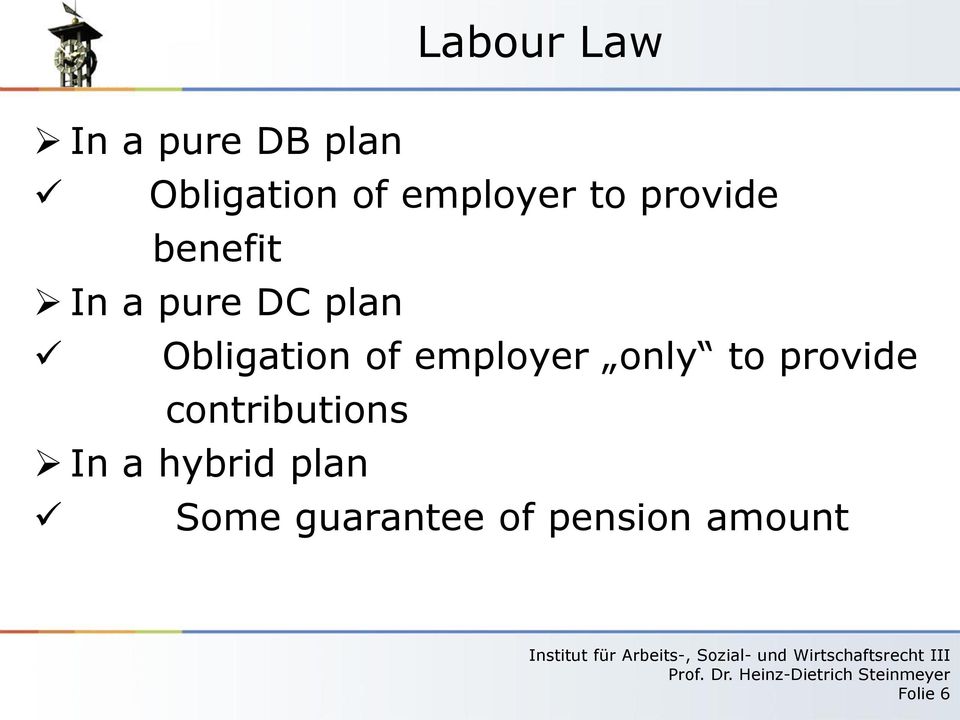 Obligation of employer only to provide