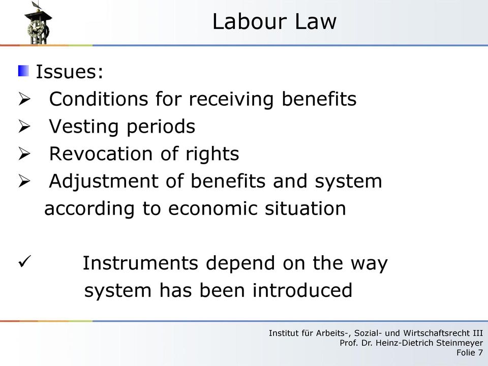 benefits and system according to economic situation