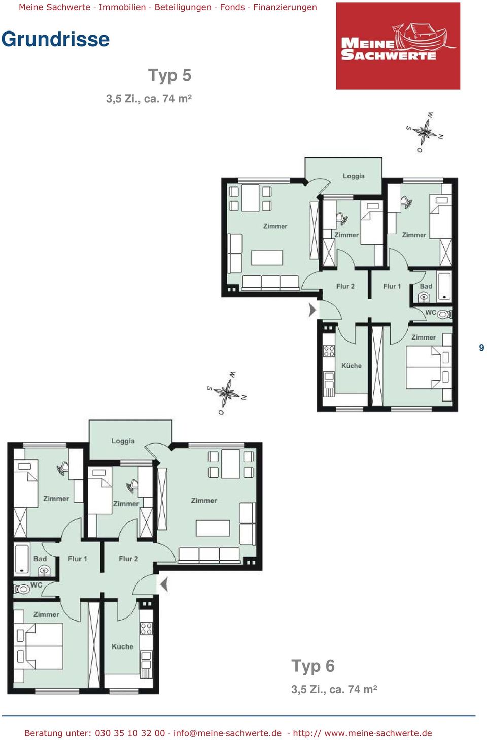 74 m² 9 Typ 6
