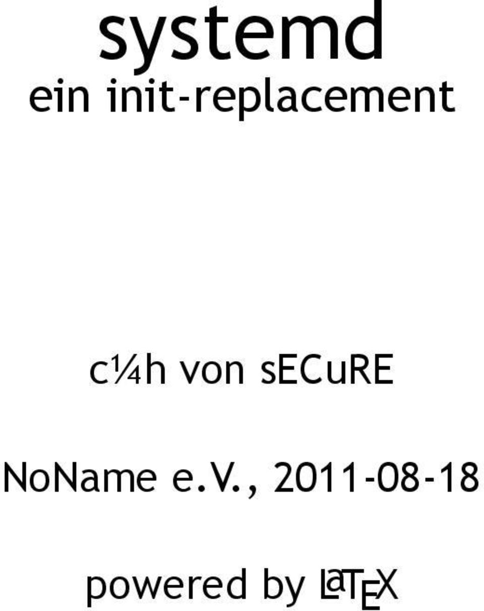 von secure NoName