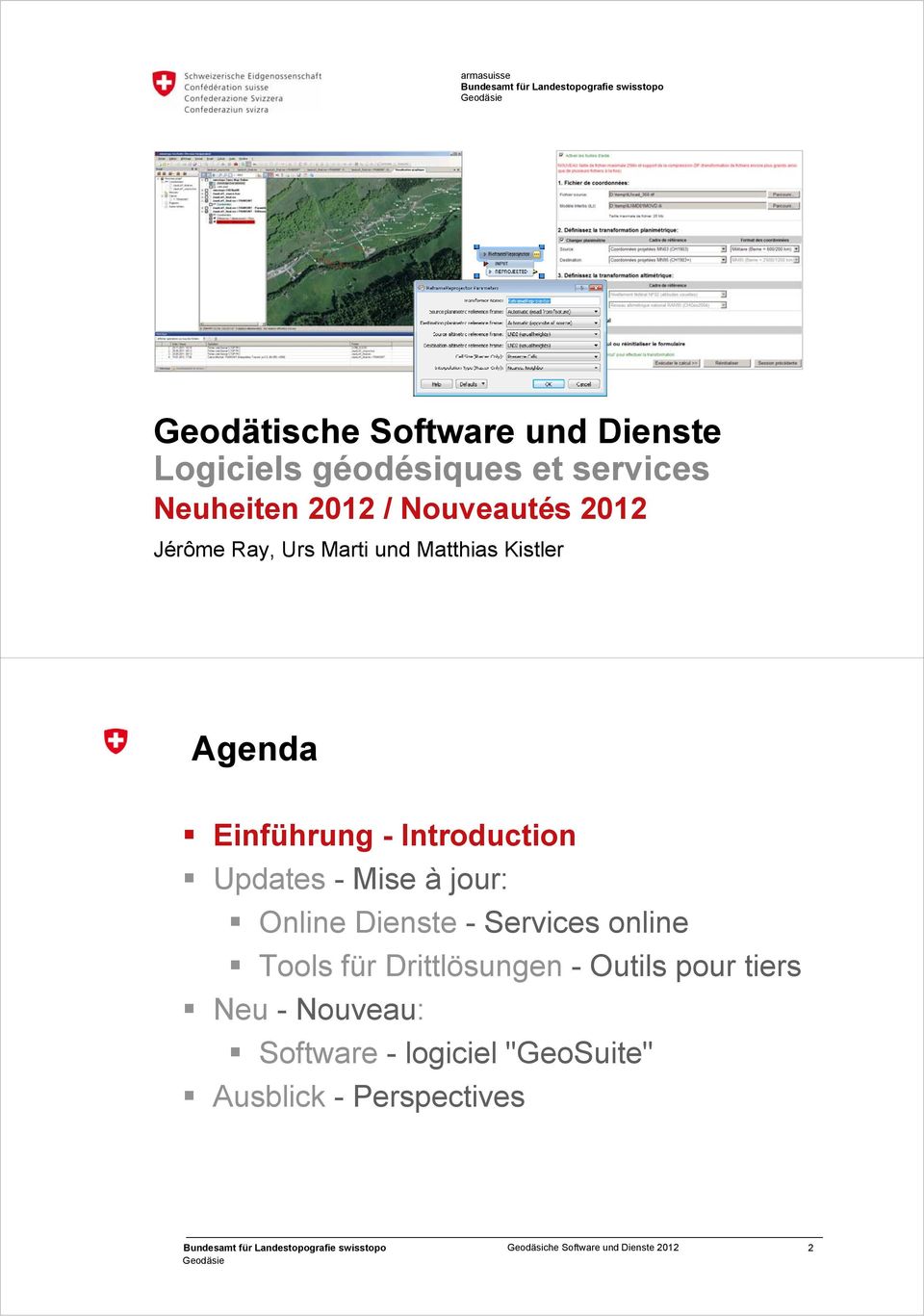 Introduction Updates - Mise à jour: Online Dienste - Services online Tools für