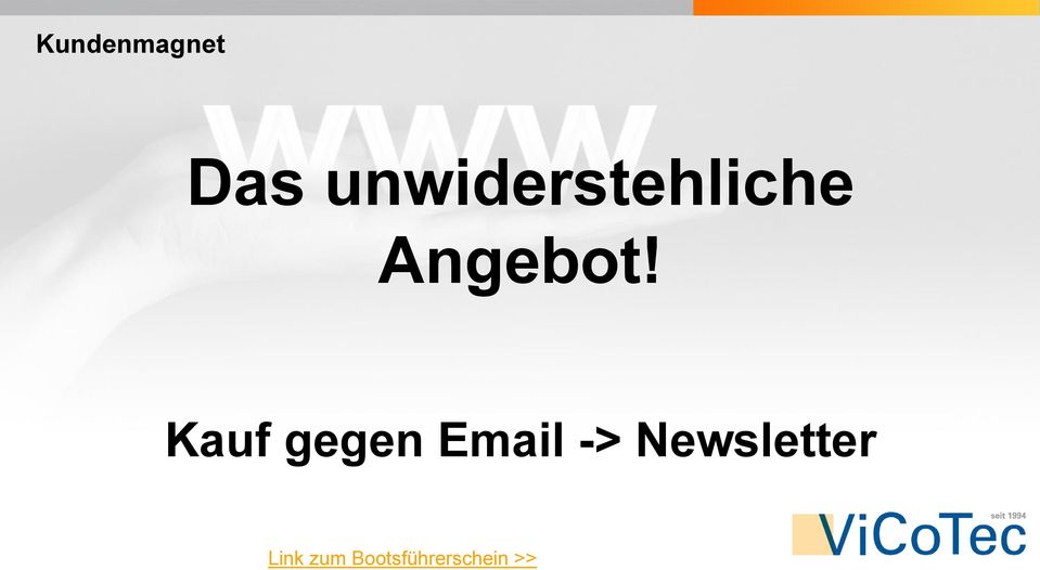 Kauf gegen Email ->