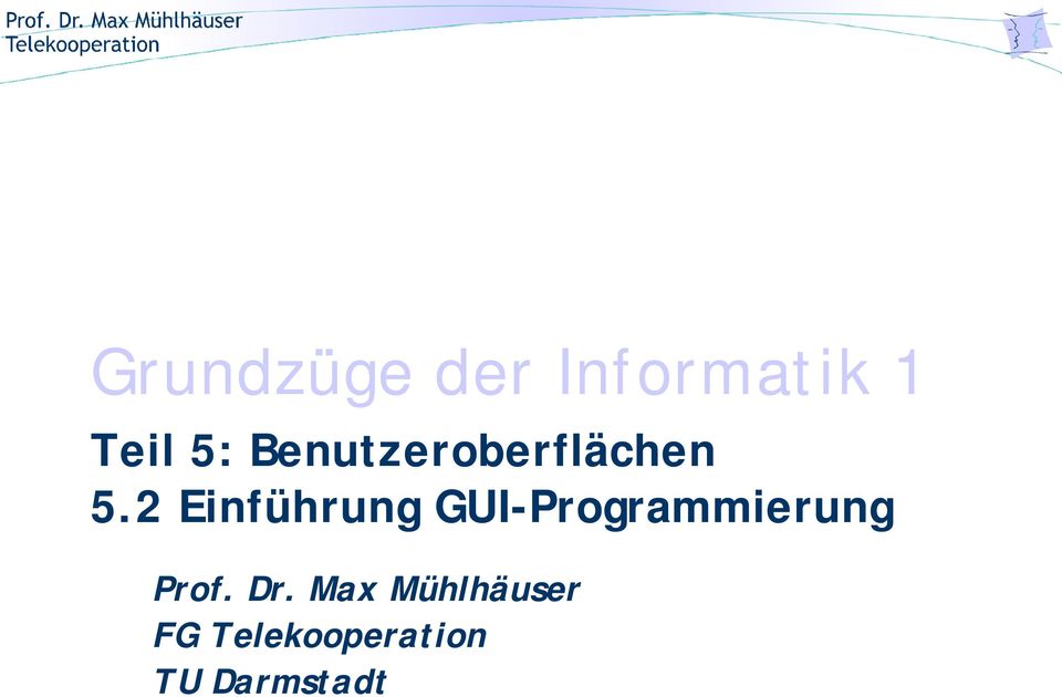 2 Einführung GUI-Programmierung Prof.