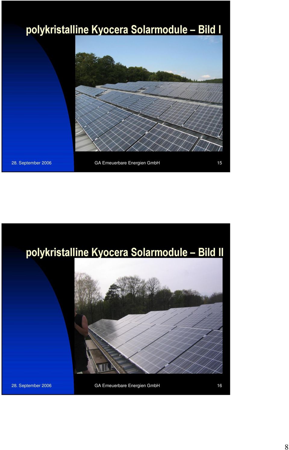 polykristalline Kyocera Solarmodule Bild II 28.