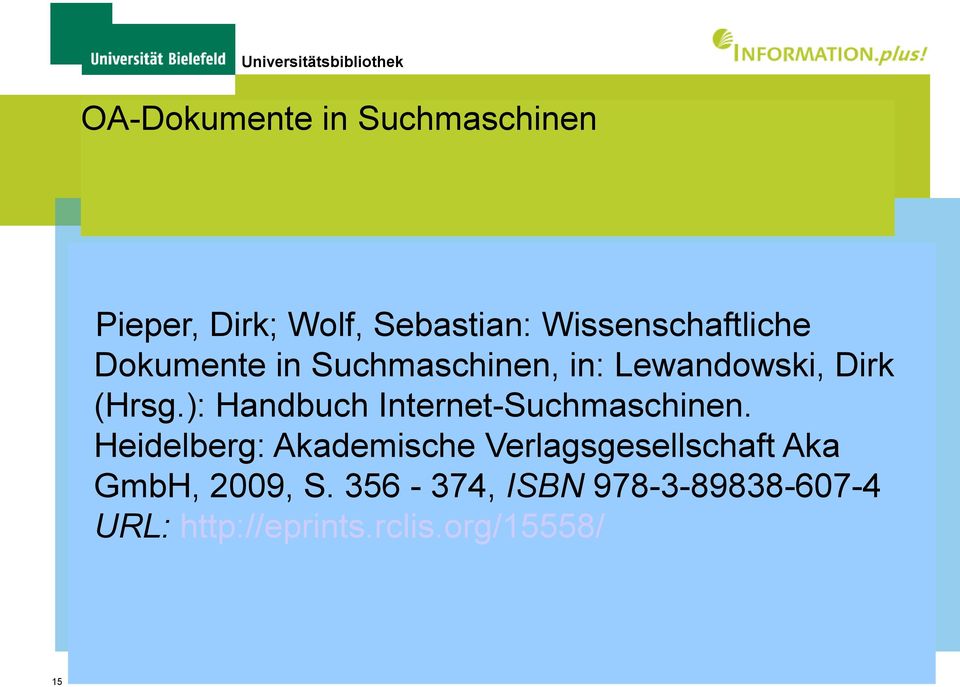 ): Handbuch Internet-Suchmaschinen.