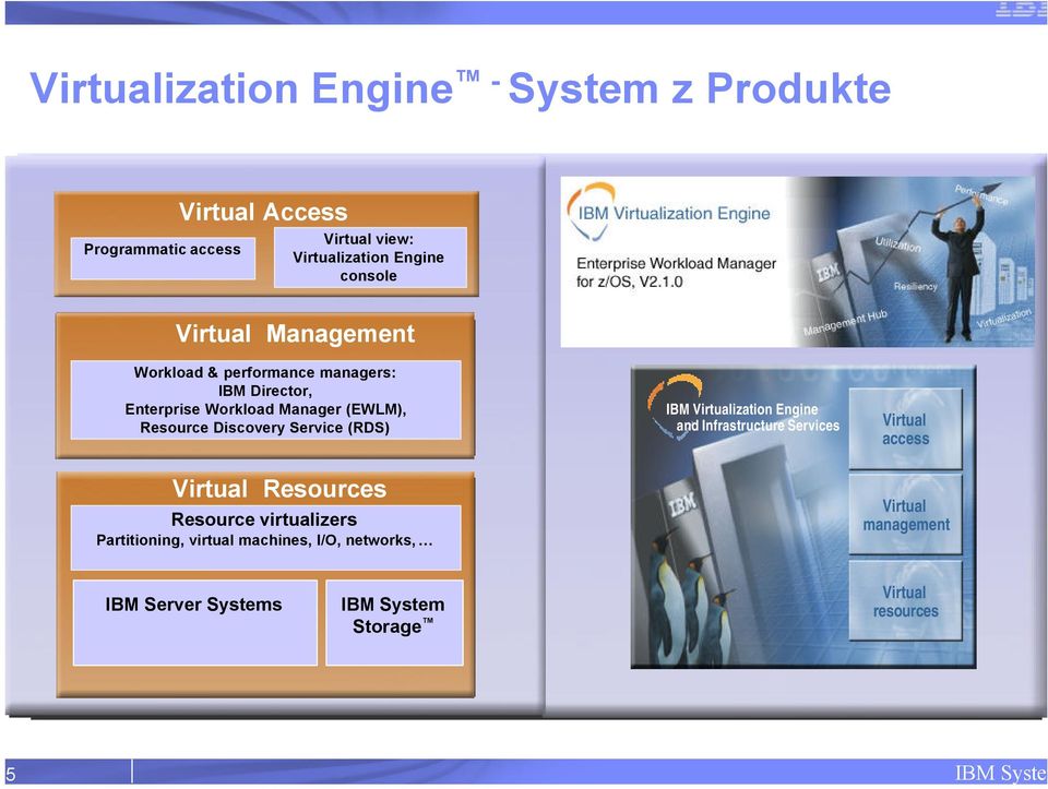 Service (RDS) IBM Virtualization Engine and Infrastructure Services Virtual access Virtual Resources Resource virtualizers