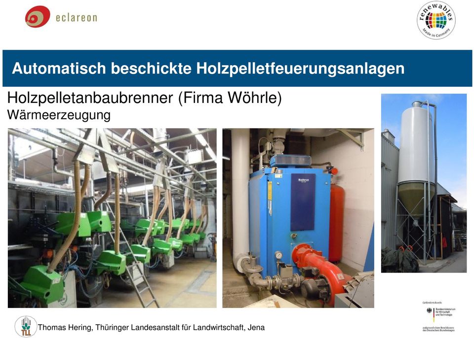 Holzpelletanbaubrenner (Firma Wöhrle)