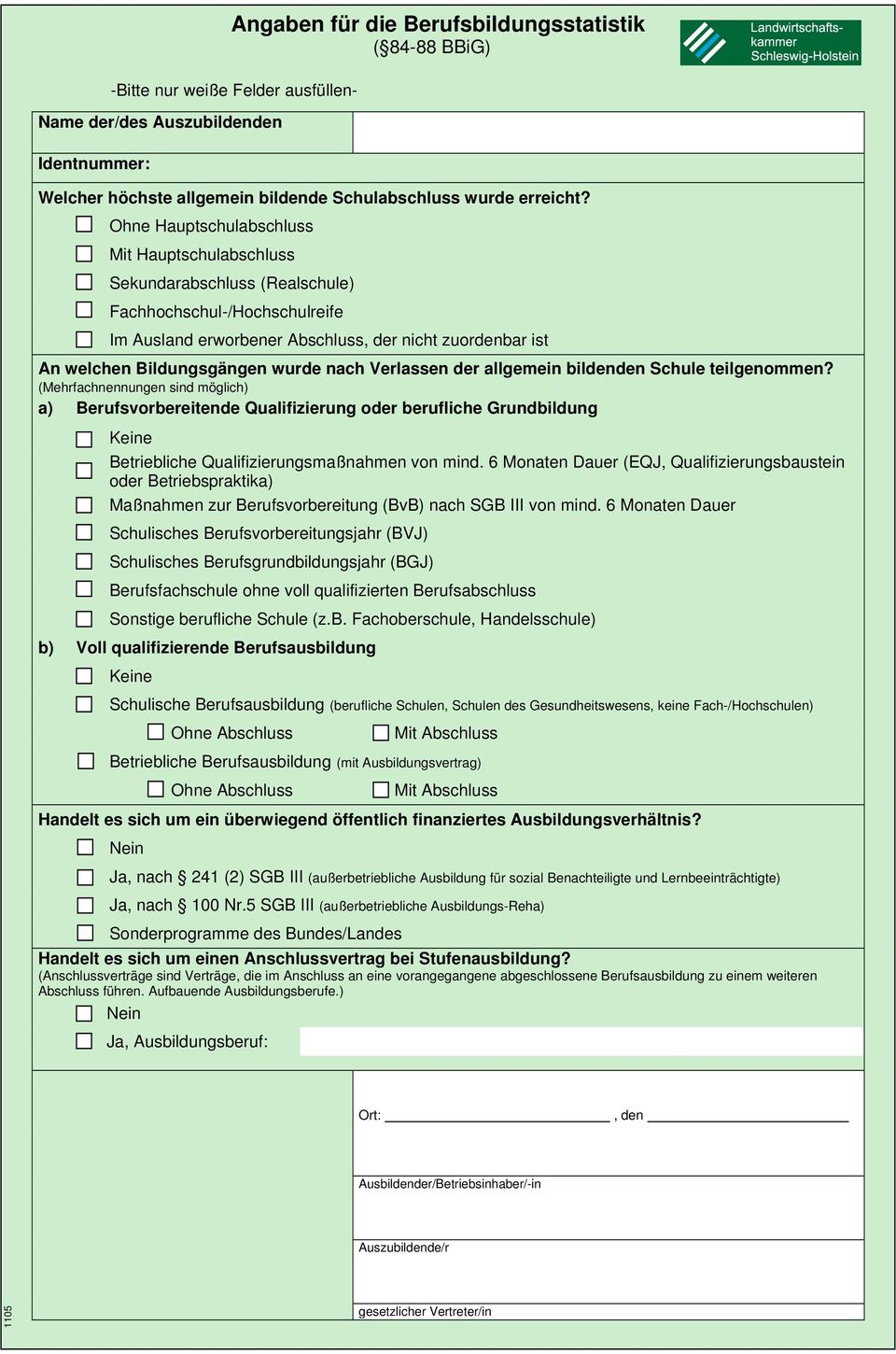 nach Verlassen der allgemein bildenden Schule teilgenommen?