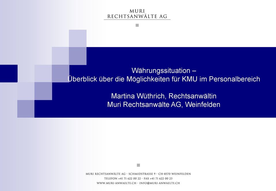 Personalbereich Martina Wüthrich,
