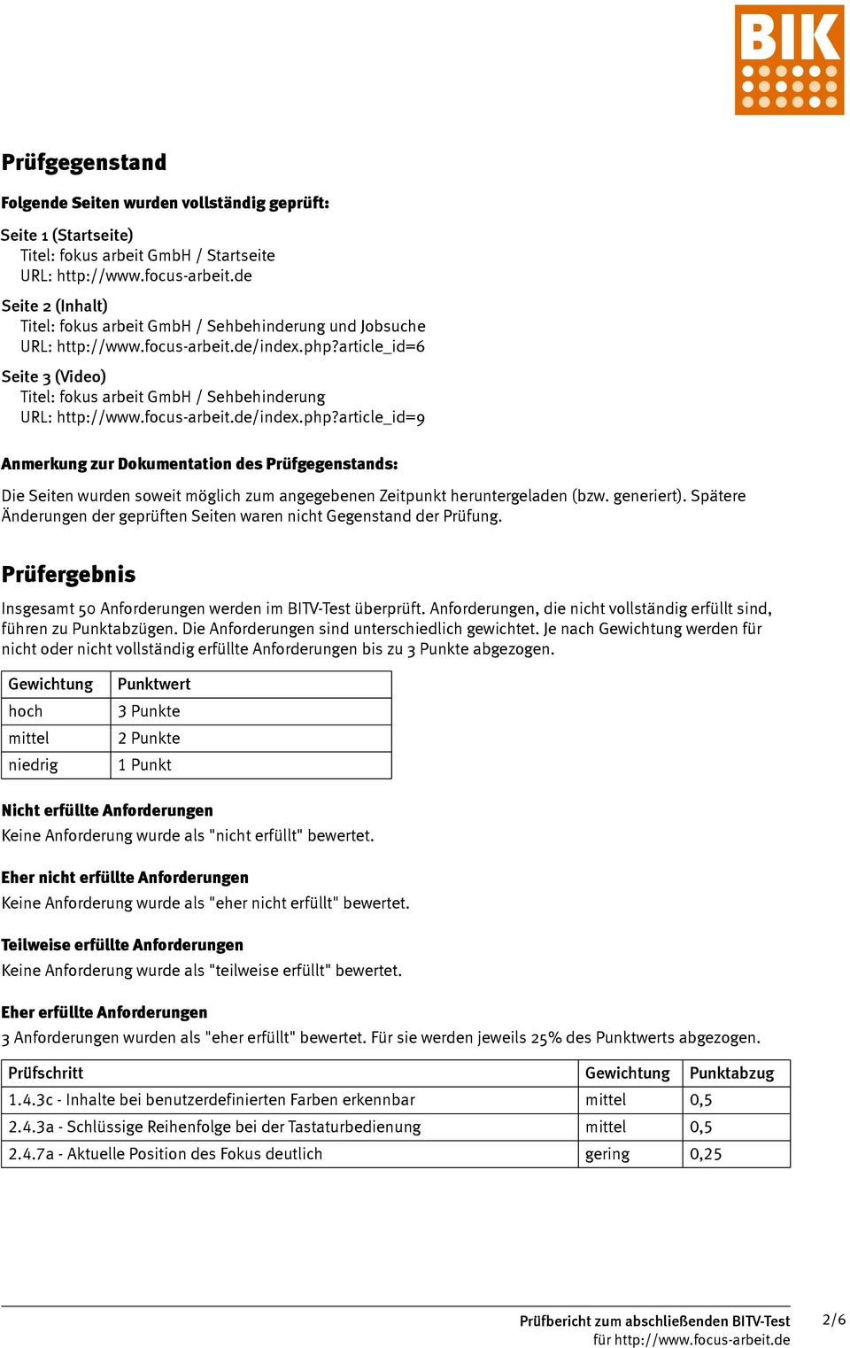 article_id=6 Seite 3 (Video) Titel: fokus arbeit GmbH / Sehbehinderung URL: http://www.focus-arbeit.de/index.php?