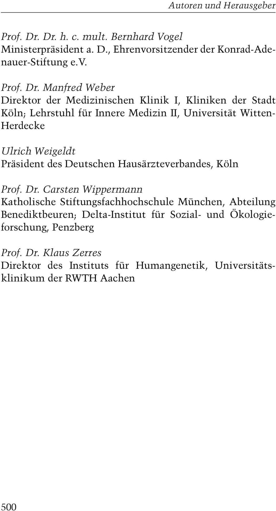 rsitzender der Konrad-Adenauer-Stiftung e.v.