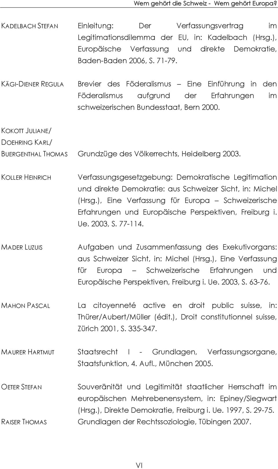 KOKOTT JULIANE/ DOEHRING KARL/ BUERGENTHAL THOMAS Grundzüge des Völkerrechts, Heidelberg 2003.