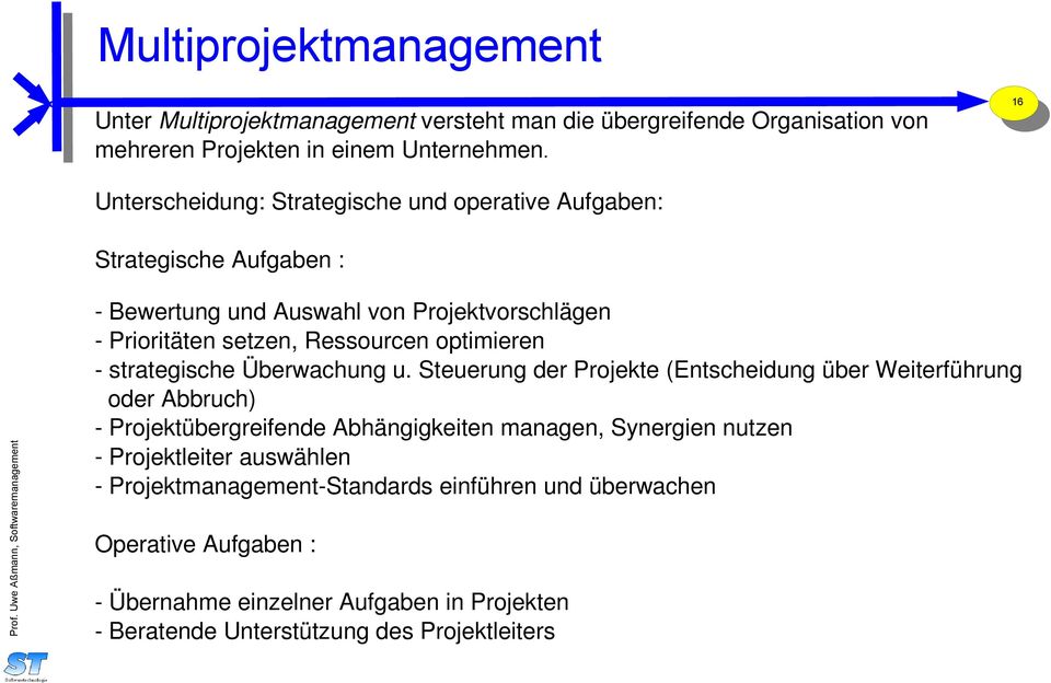 optimieren strategische Überwachung u.