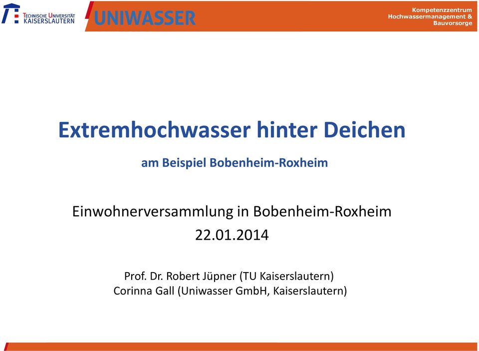 Bobenheim-Roxheim 22.01.2014 Prof. Dr.