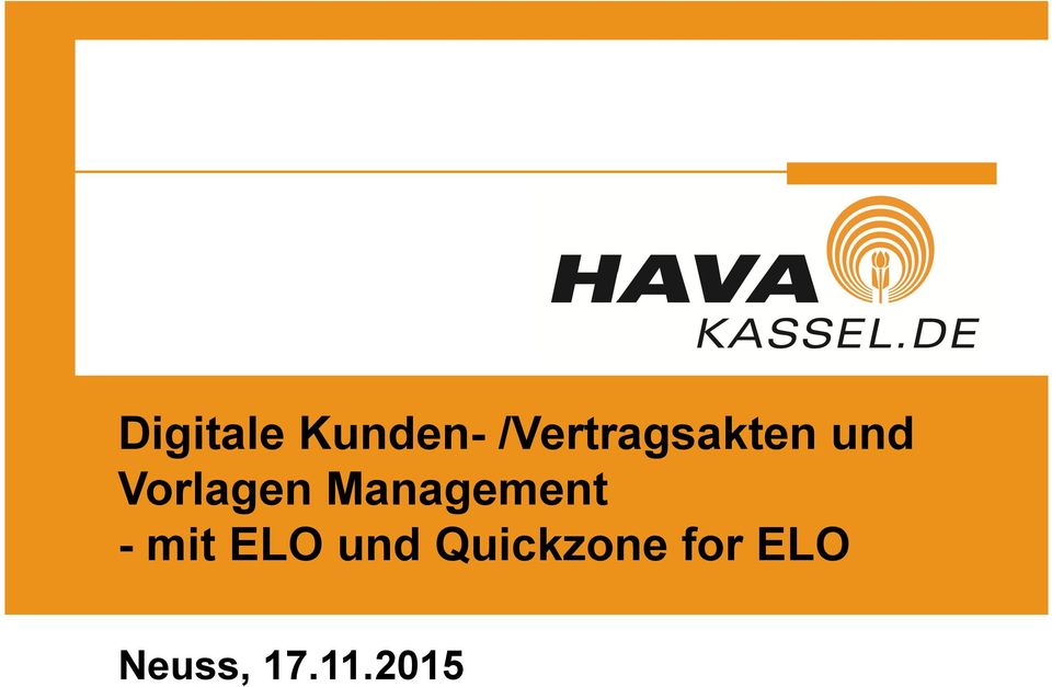 Quickzone for ELO Neuss, 17.11.2015 19.