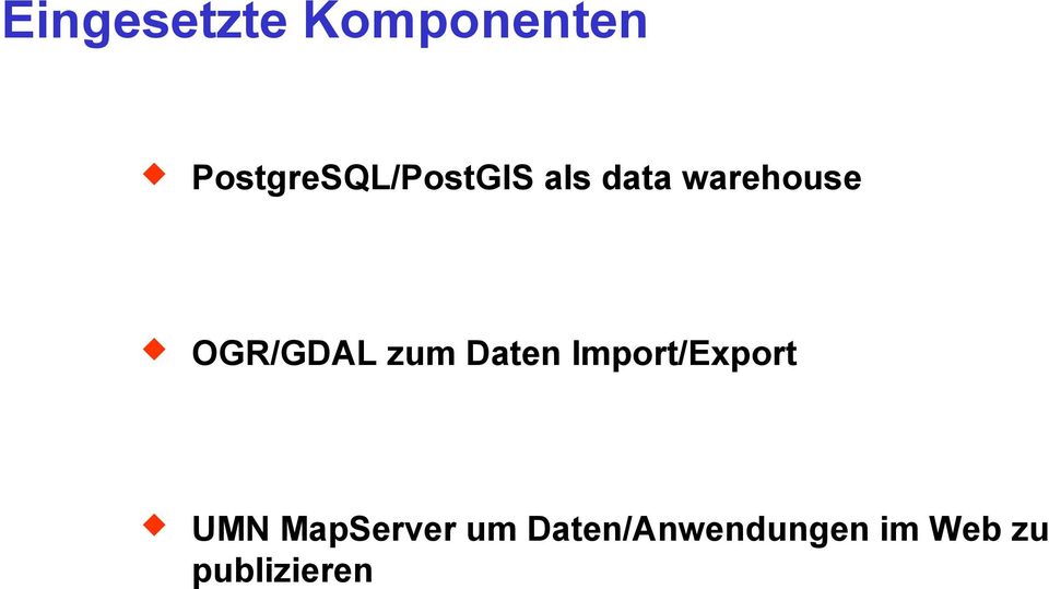 OGR/GDAL zum Daten Import/Export UMN
