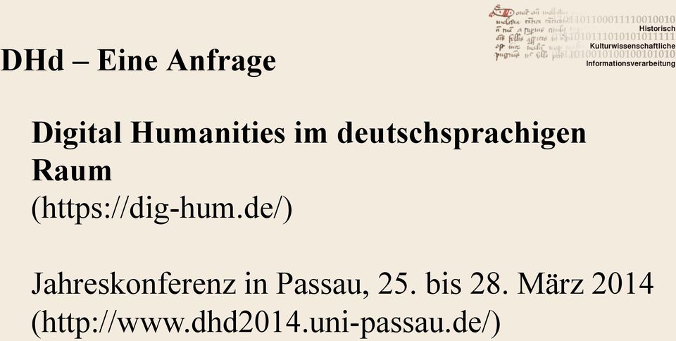de/) Jahreskonferenz in Passau, 25.