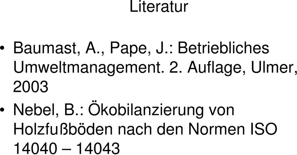 Auflage, Ulmer, 2003 Nebel, B.