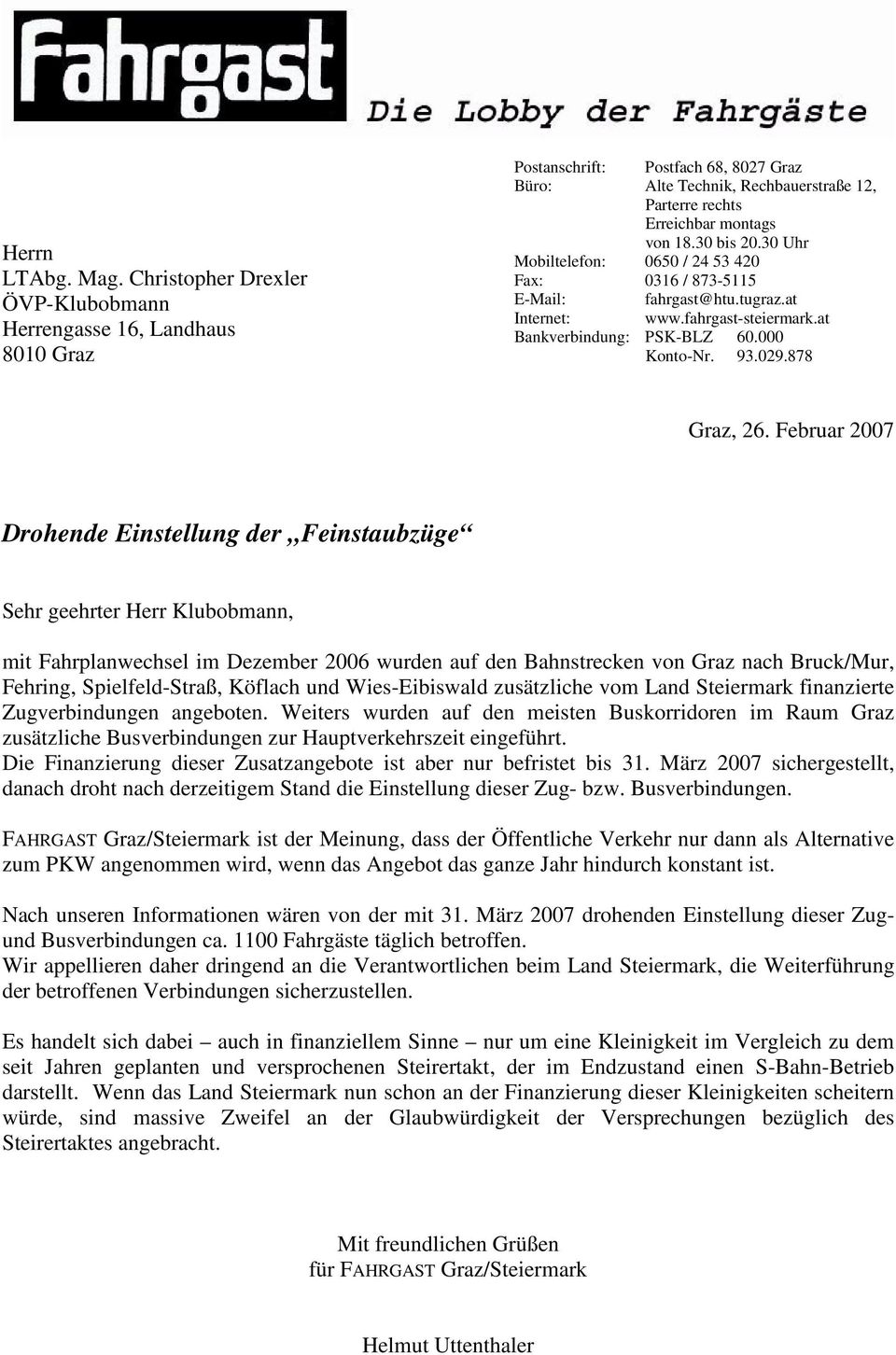 ÖVP-Klubobmann Sehr