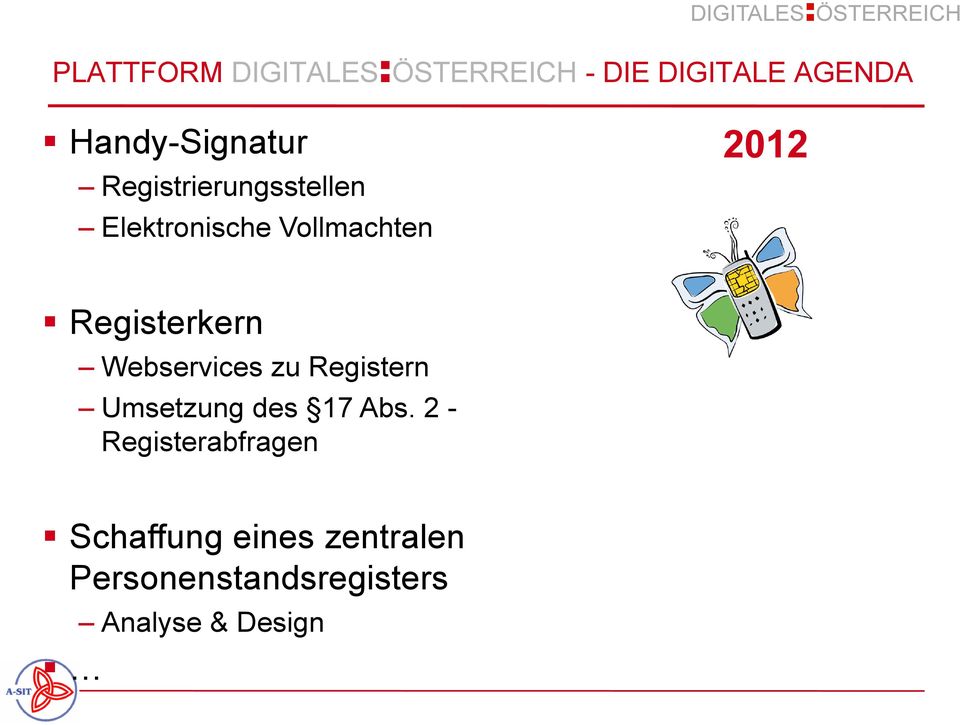 Registerkern Webservices zu Registern Umsetzung des 17 Abs.