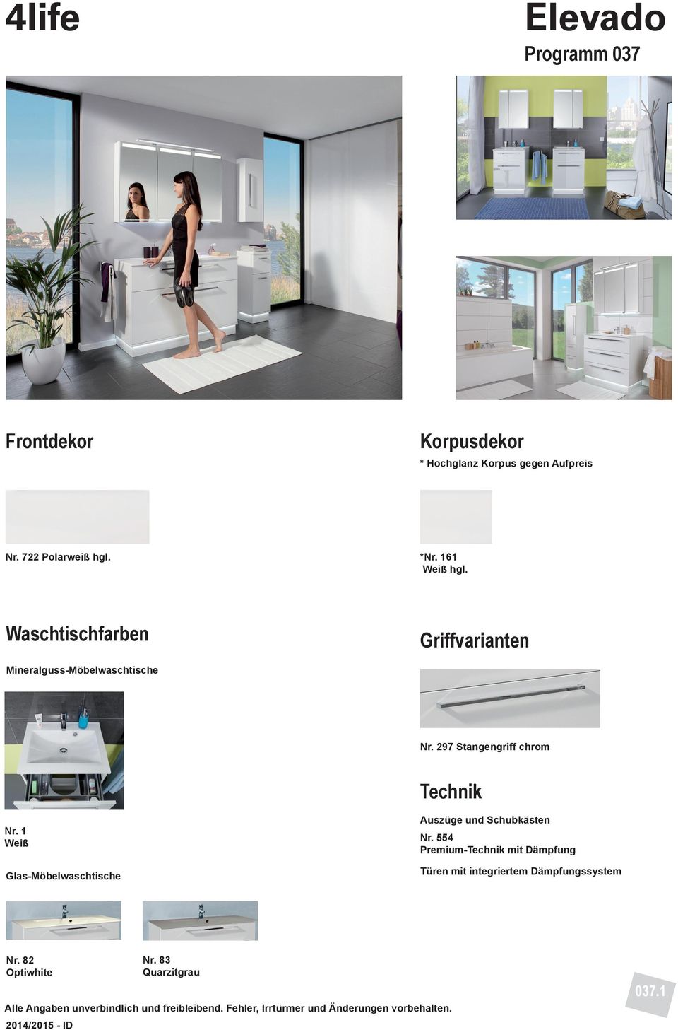 297 Stangengriff chrom Technik Nr. Weiß Glas-Möbelwaschtische Auszüge und Schubkästen Nr.