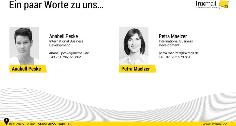 de +49 761 296 979 862 Petra Maelzer International Business