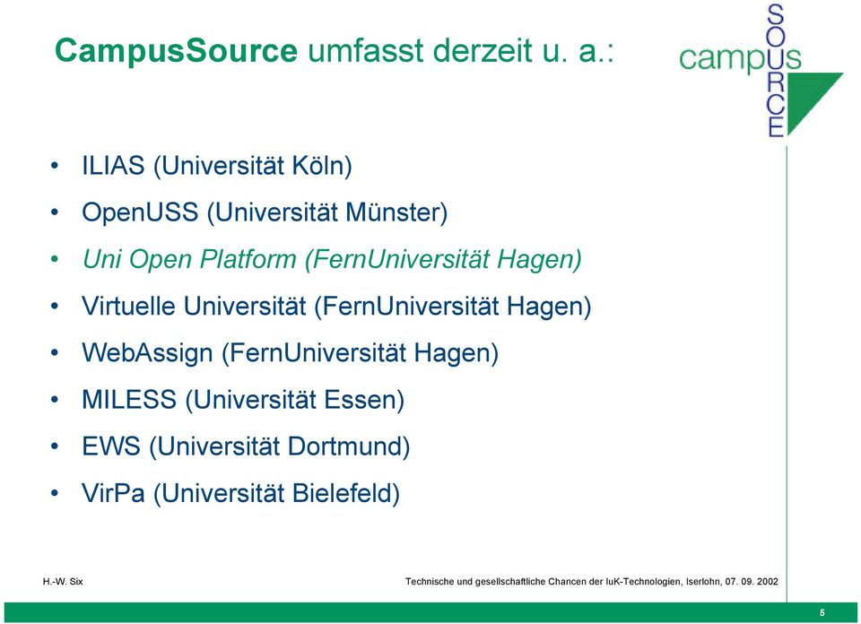 (FernUniversität Hagen) Virtuelle Universität (FernUniversität Hagen)