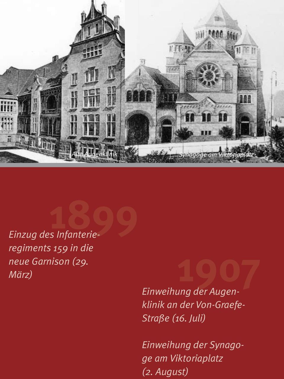 März) 1907 Einweihung der Augenklinik an der Von-Graefe-
