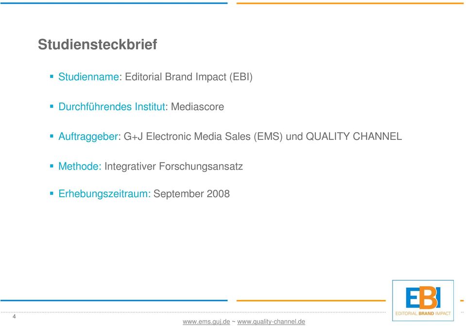Electronic Media Sales (EMS) und QUALITY CHANNEL Methode: