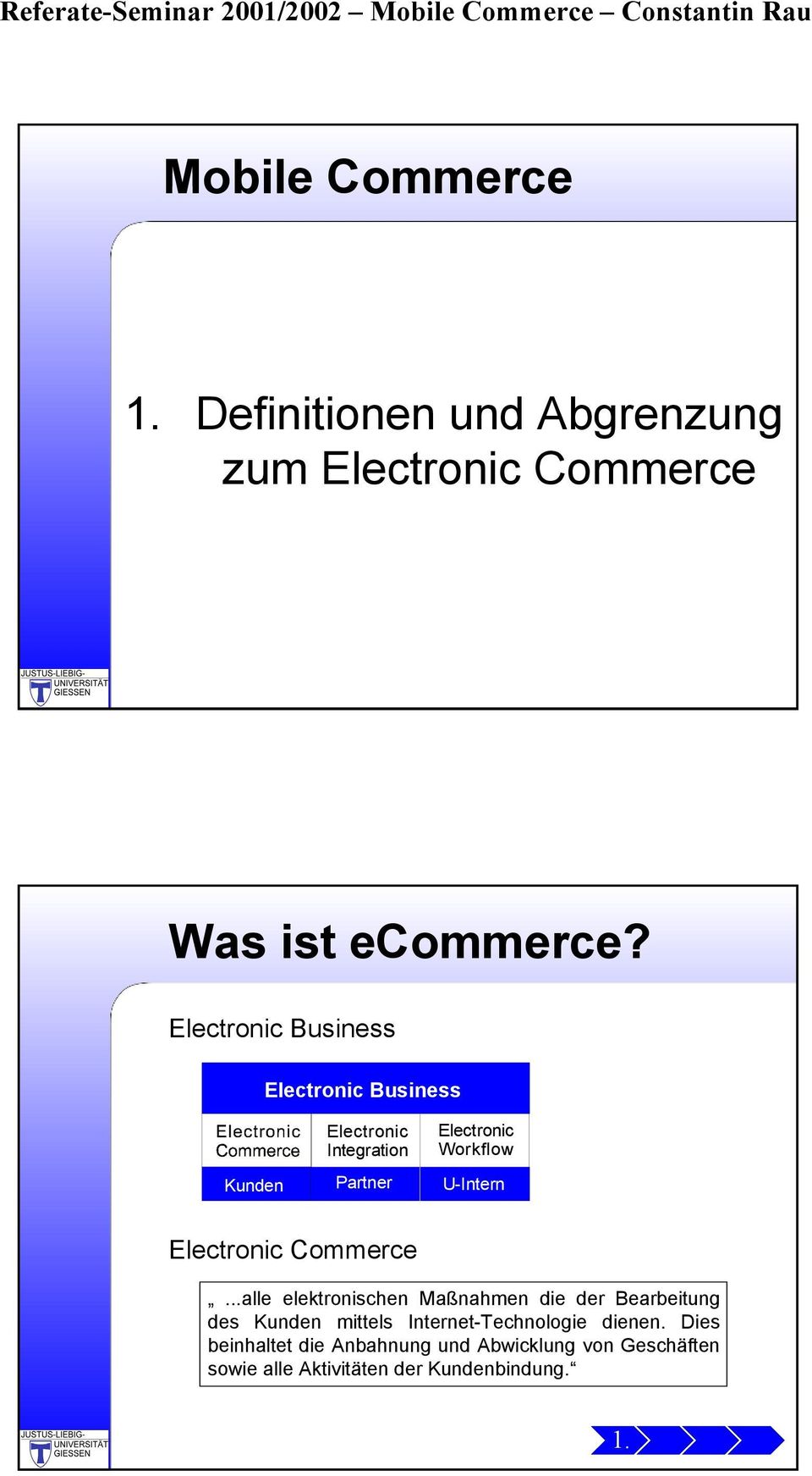 U-Intern Electronic Commerce.