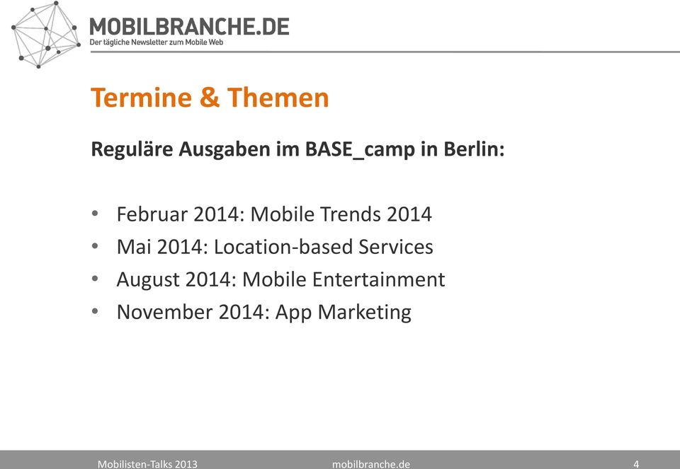 Location-based Services August 2014: Mobile