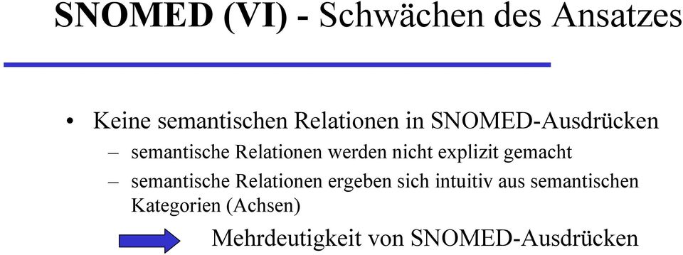 nicht explizit gemacht semantische Relationen ergeben sich