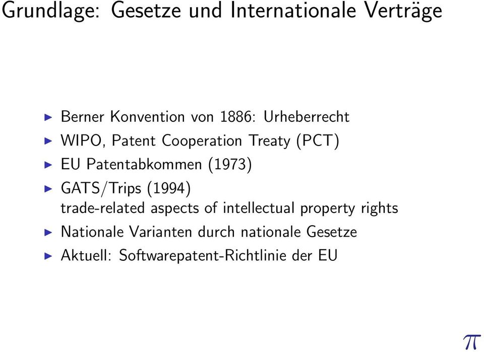GATS/Trips (1994) trade-related aspects of intellectual property rights