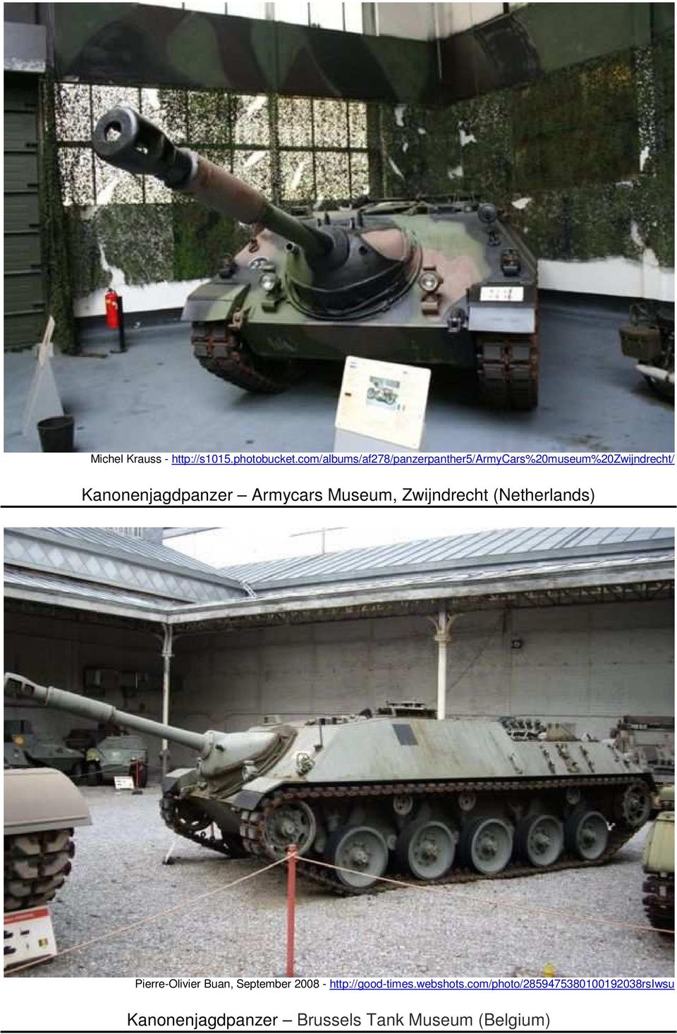 Kanonenjagdpanzer Armycars Museum, Zwijndrecht (Netherlands) Pierre-Olivier
