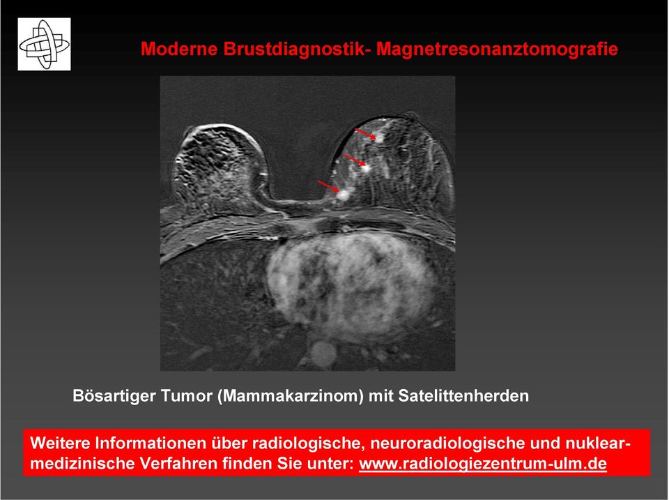 Informationen über radiologische, neuroradiologische und