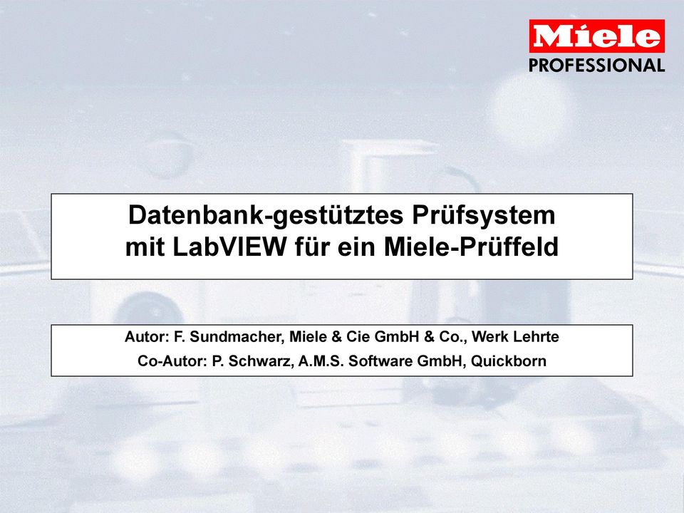 Sundmacher, Miele & Cie GmbH & Co.