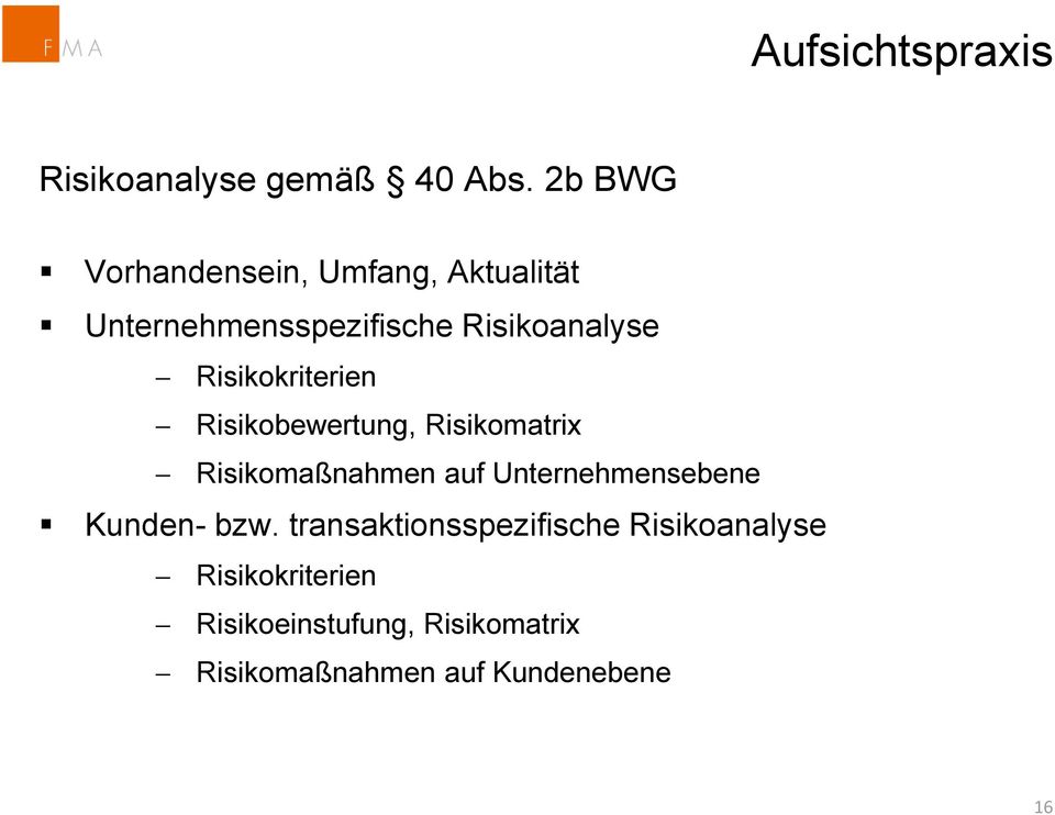 Risikokriterien Risikobewertung, Risikomatrix Risikomaßnahmen auf