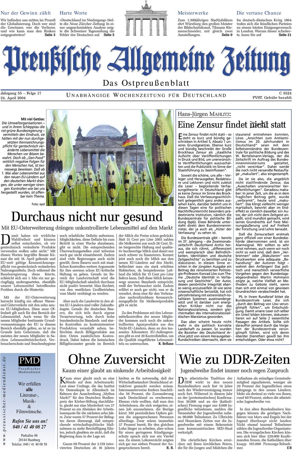 In einer ungeschminkten Analyse zeigte die Schweizer Tageszeitung die Fehler der Deutschen auf. Seite 5 Zum 1.