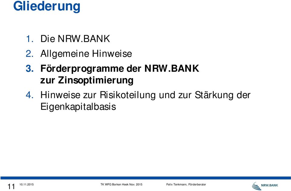 Förderprogramme der NRW.