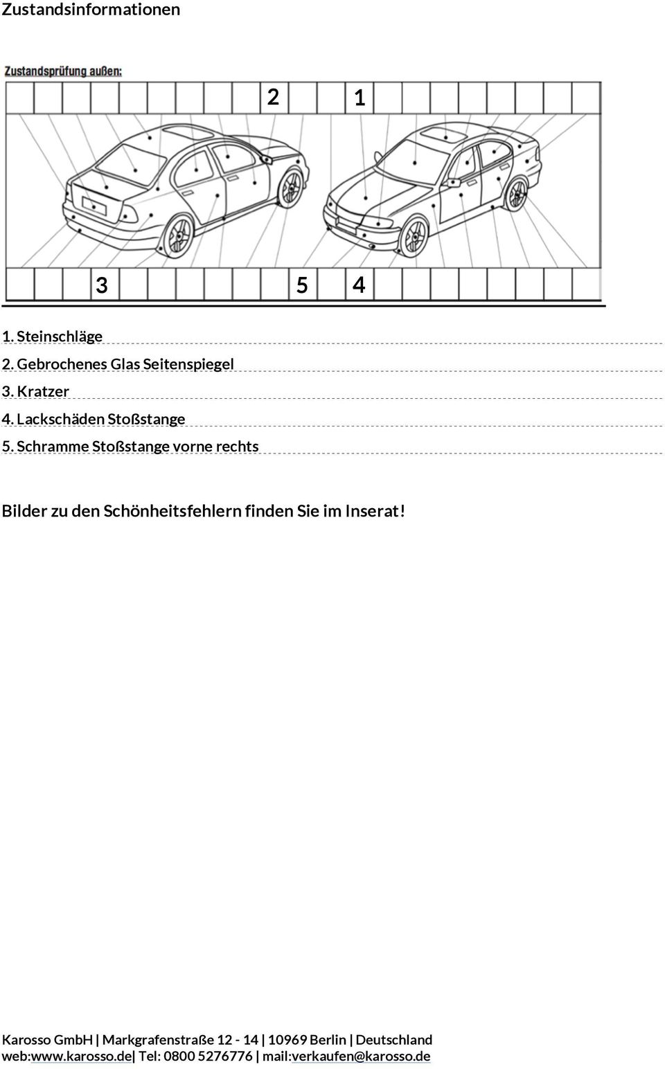 Lackschäden Stoßstange 5.