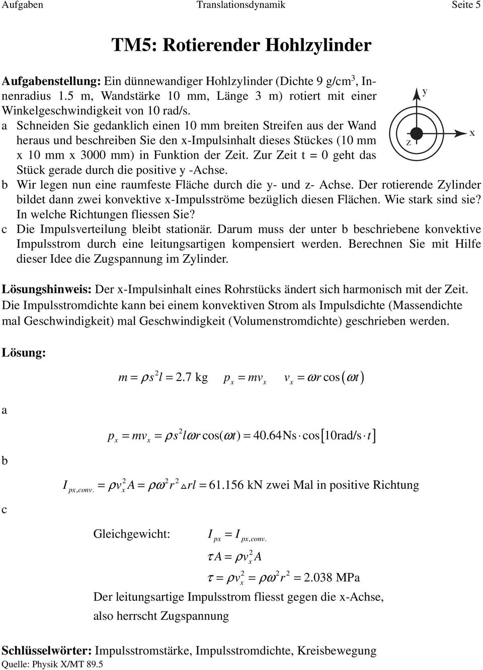 Schneiden Sie gednklich einen 10 reiten Streifen u der Wnd x heru und echreien Sie den x-ipulinhlt diee Stücke (10 z x 10 x 3000 ) in Funktion der Zeit.