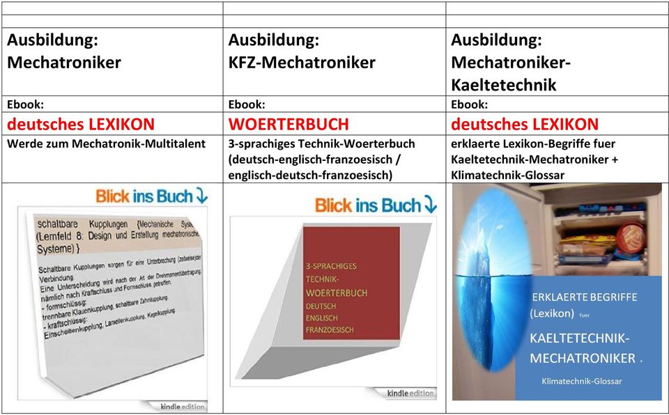 Mechatronik-Multitalent 3-sprachiges Technik-Woerterbuch (deutsch-englisch-franzoesisch /