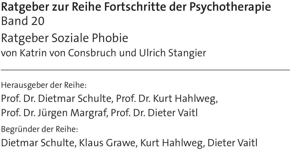 Dr. Dietmar Schulte, Prof. Dr.