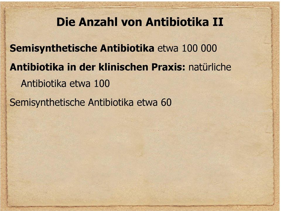 Antibiotika in der klinischen Praxis: