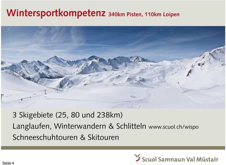 Langlaufen, Winterwandern & Schlitteln www.