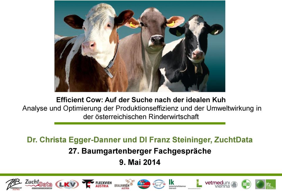 österreichischen Rinderwirtschaft Dr.