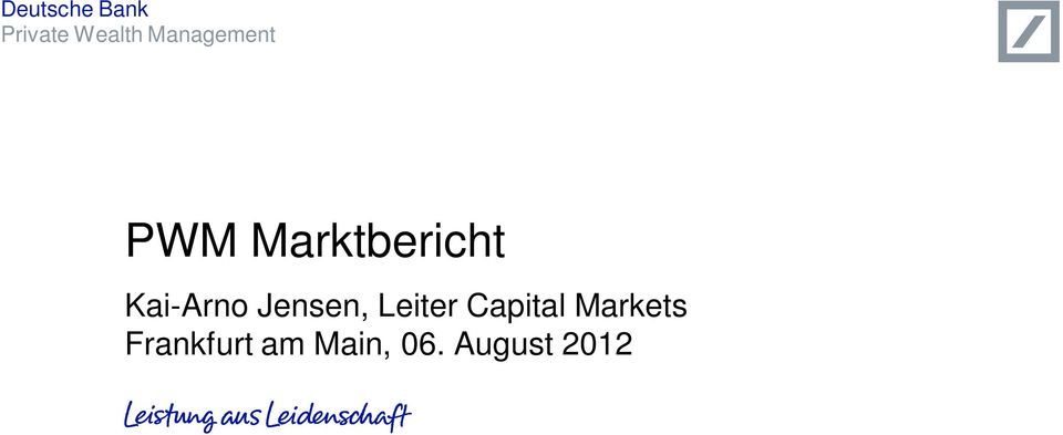 Leiter Capital Markets
