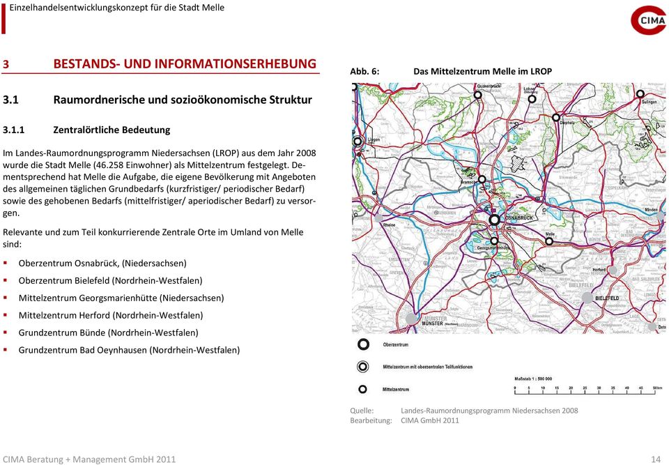 258 Einwohner) als Mittelzentrum festgelegt.