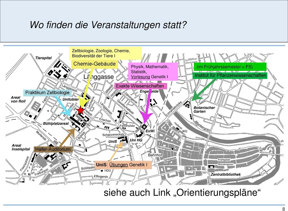 Tiere I Physik, Mathematik, Statistik, Vorlesung