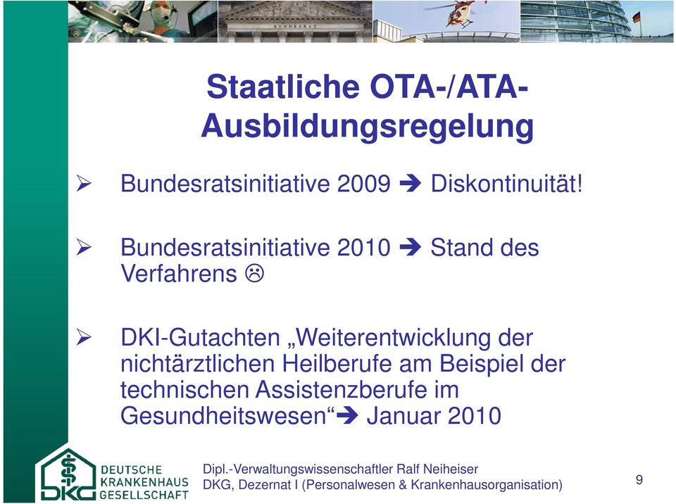Bundesratsinitiative 2010 Stand des Verfahrens DKI-Gutachten